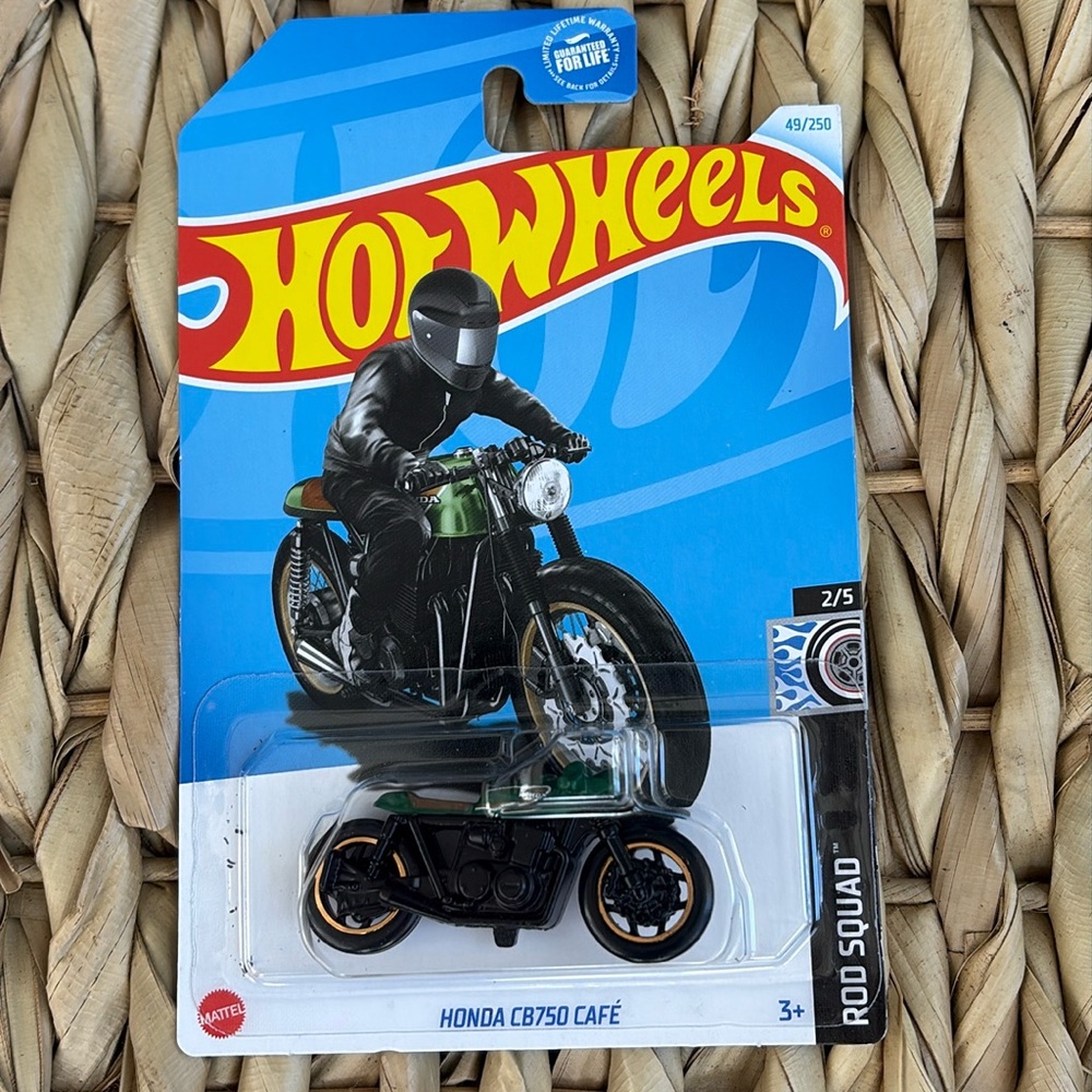 Hot Wheels Motorcycle Honda CB750 Cafe Motor Bike HotWheels HW Rod Squad 🆕